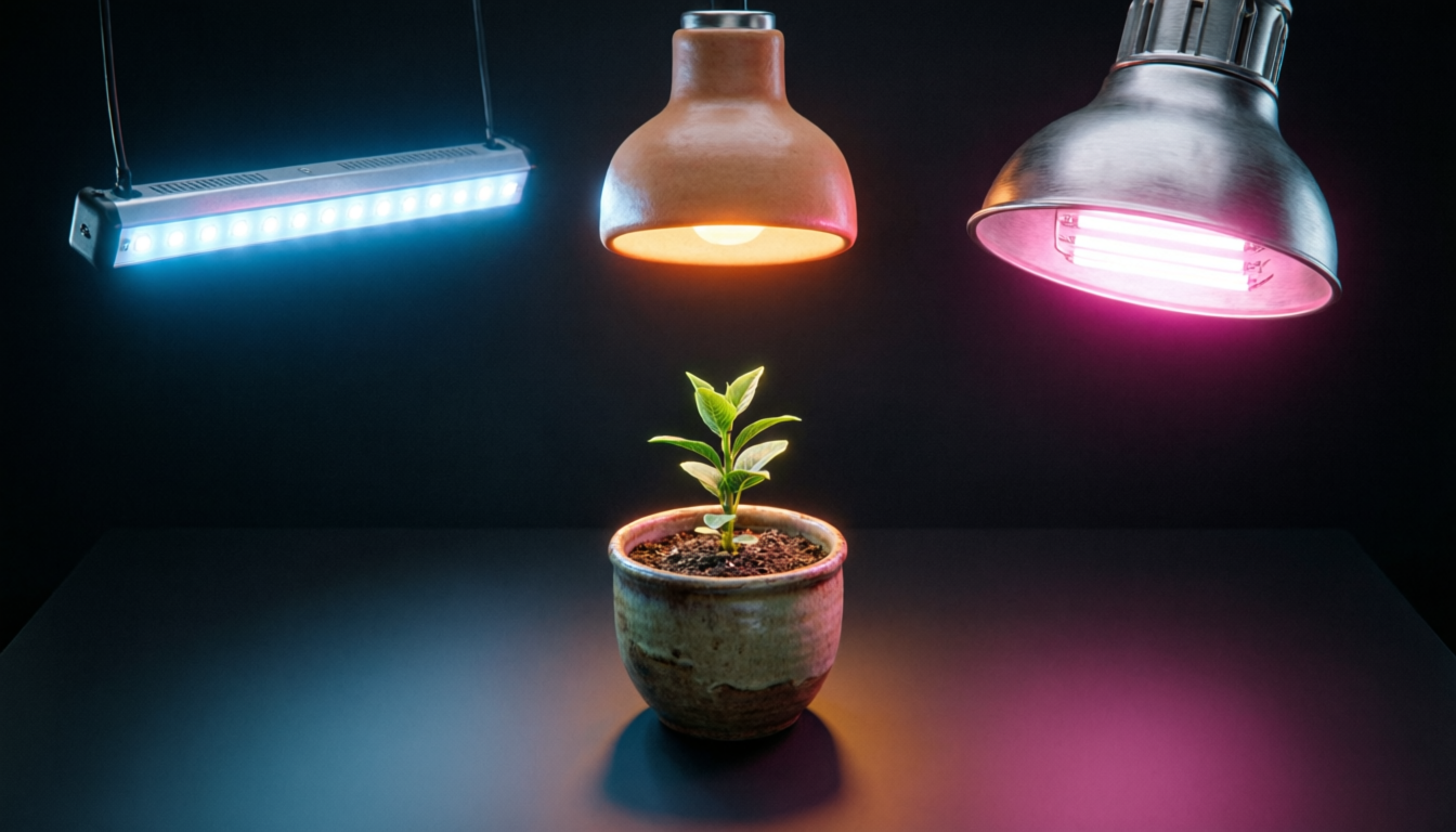 Освещение для домашней оранжереи: LED vs ДНАТ — полный разбор