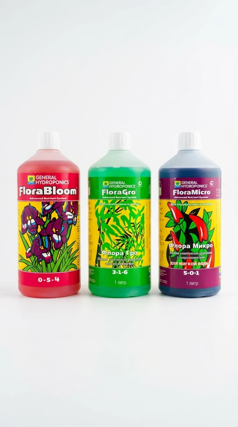 GHE Flora Series: разбор состава, правила смешивания и таблицы кормления